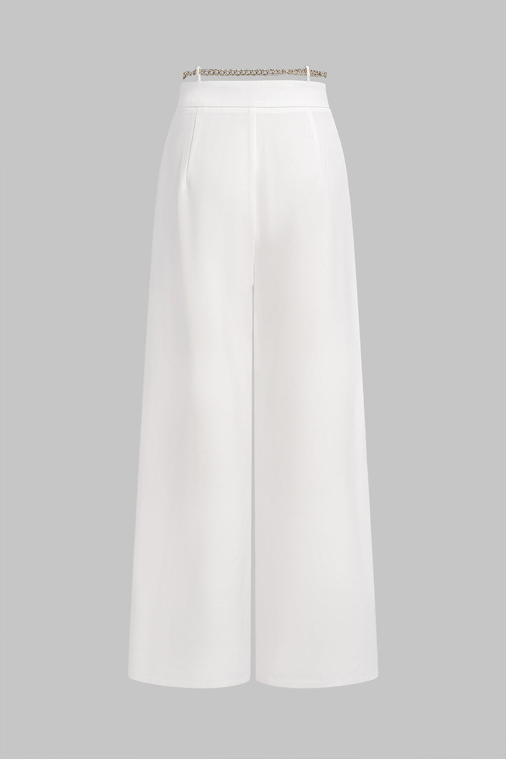 Metallic Chain Wide Leg Pants