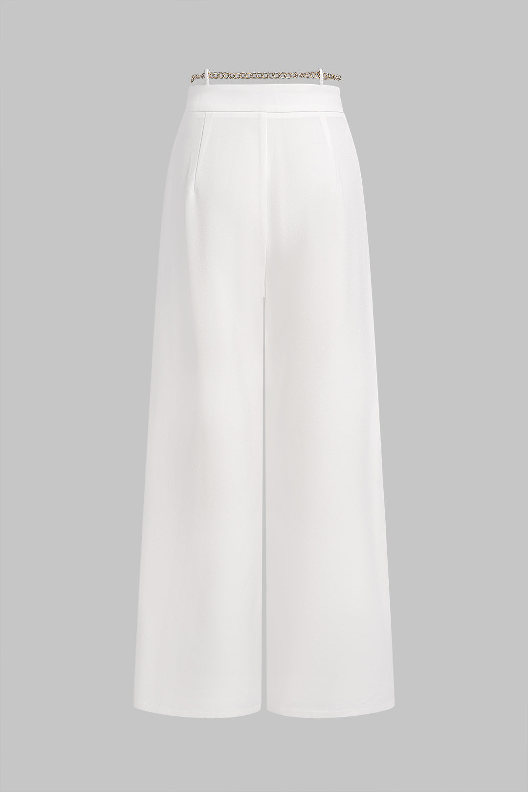 Metallic Chain Wide Leg Pants